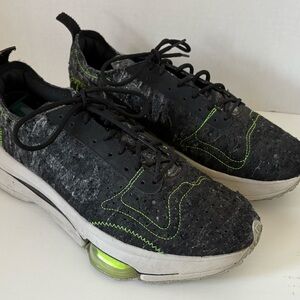 Nike Zoom-Type M2Z2 sneakers in the Black / Electric Green. US Men’s size US 10